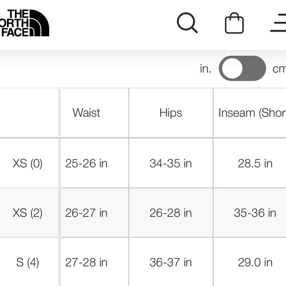 North face convertible pants / shorts size 4 - Picture 7 of 8